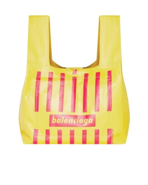 Balenciaga Yellow Monday Shopper Tote for men
