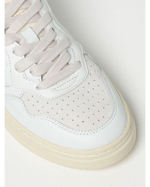 Autry White Medalist Panelled Low-Top Sneakers