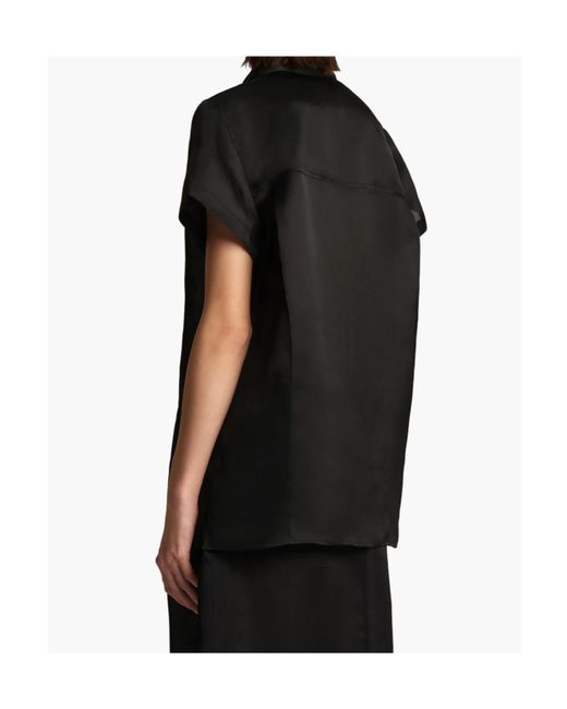 Khaite Black Keefe Button-Up Shirt
