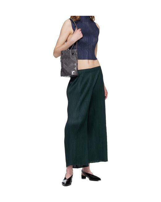 Pleats Please Issey Miyake Blue Pleated Vest
