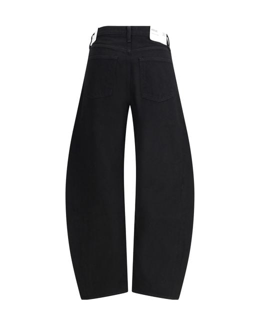 Agolde Blue Luna Pieced High-Waisted Jeans