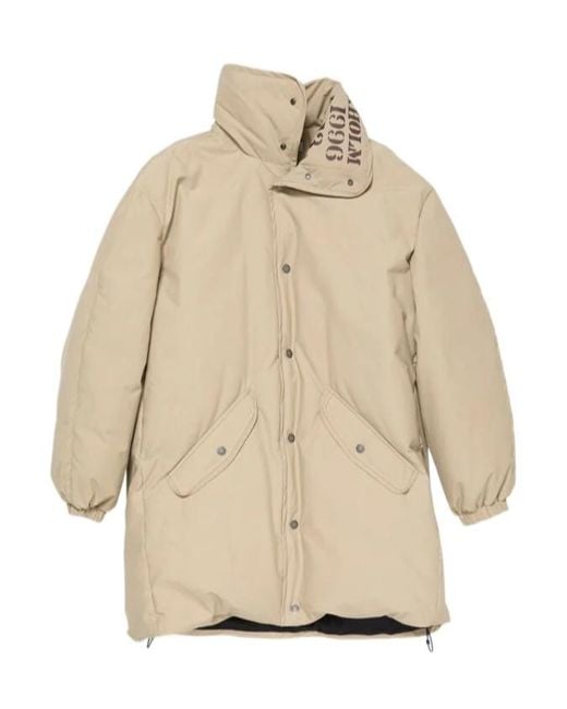 Acne Natural Button Padded Parka for men