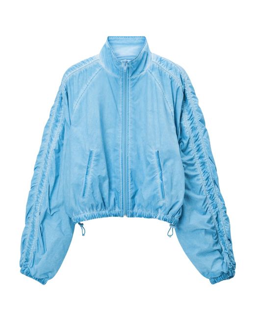 Alexander Wang Blue Ruched Track Jacket