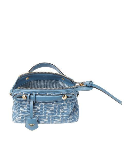 FENDI Embroidered Fabric Mini By The Way Handbag FENDI Embroidered Fabric Mini By The Way Handbag