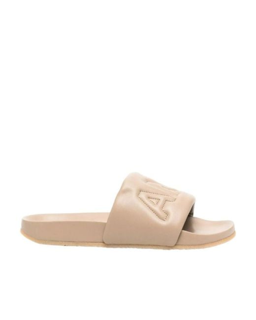 Ambush Natural Quilted Lettering Logo Slides