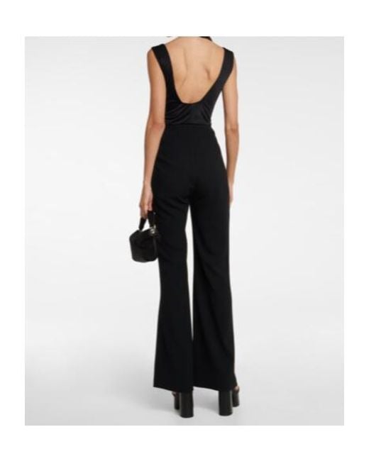 Galvan Black Twister Flared Jumpsuit