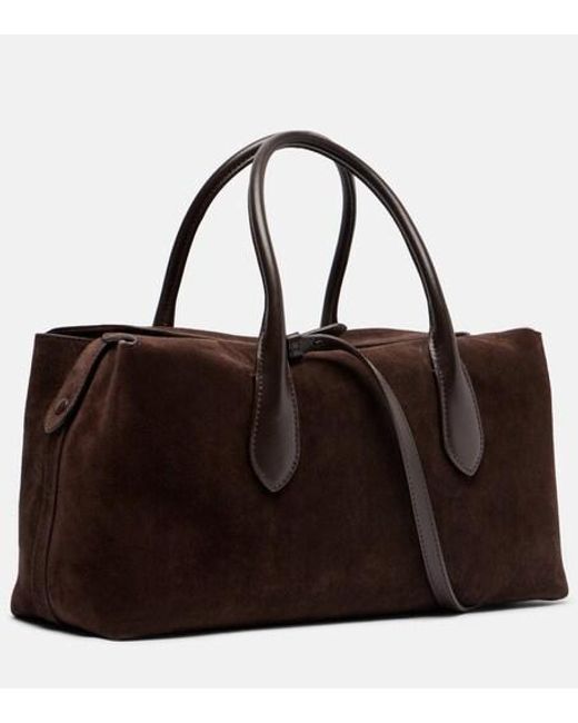 Polo Ralph Lauren Brown Solid Color Suede Shoulder Bag