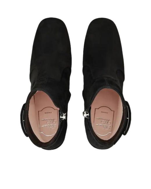 Roger Vivier Black Heeled Ankle Boots