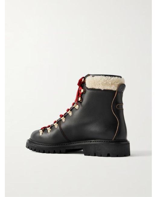 Bally Black Round-Toe Leather Ankle Boots