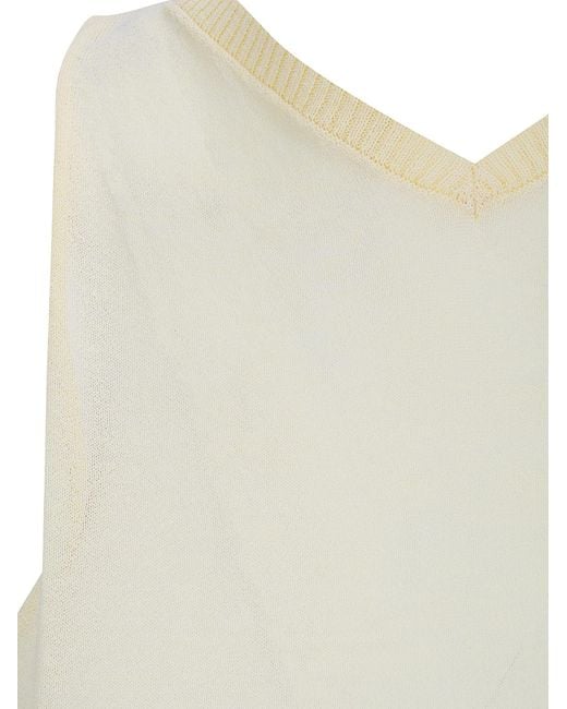 Paloma Wool Natural Sara Iii Sleeveless Knitted Top