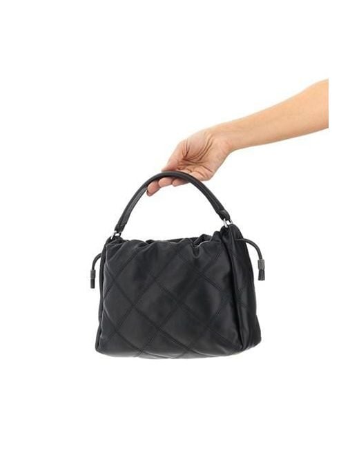 Brunello Cucinelli Black Bucket Mellow Small Handbag