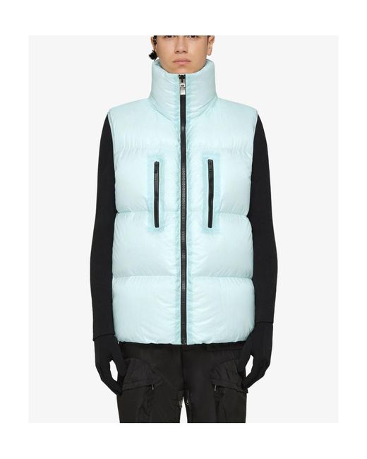 Givenchy Blue Embroidered Sleeveless Down Vest for men