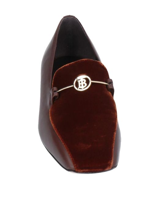 Burberry Brown Simple Leather Shoes