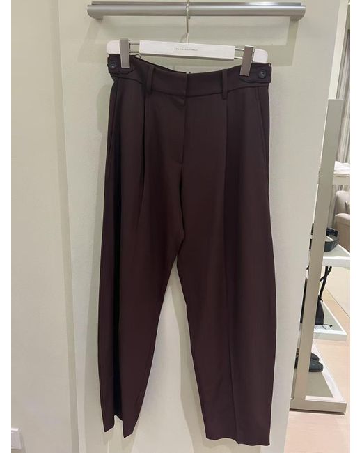 Brunello Cucinelli Purple Pleated Trousers