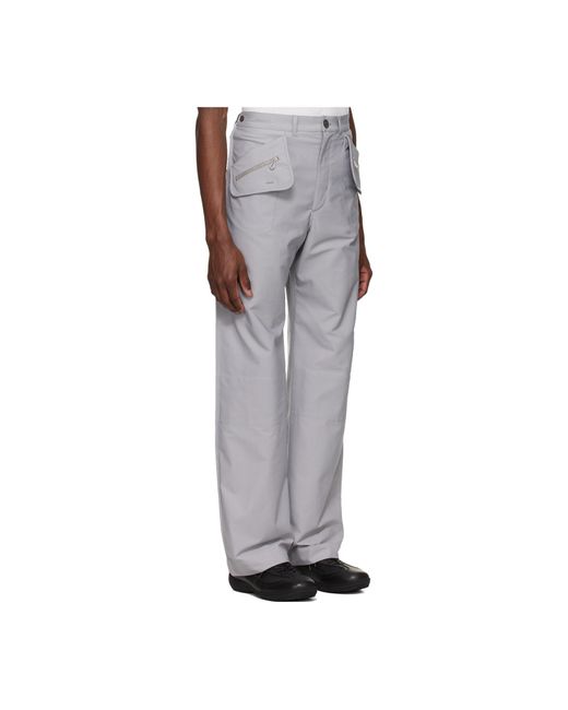 Kiko Kostadinov Gray Komlo Trousers for men