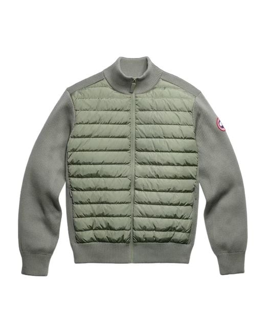 Canada Goose Green Hybridge Knit Jacket for men