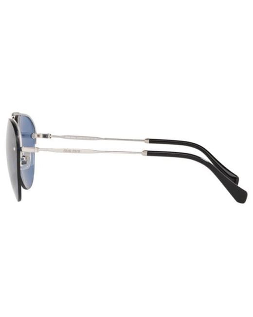 Miu Miu Blue Logo Sunglasses