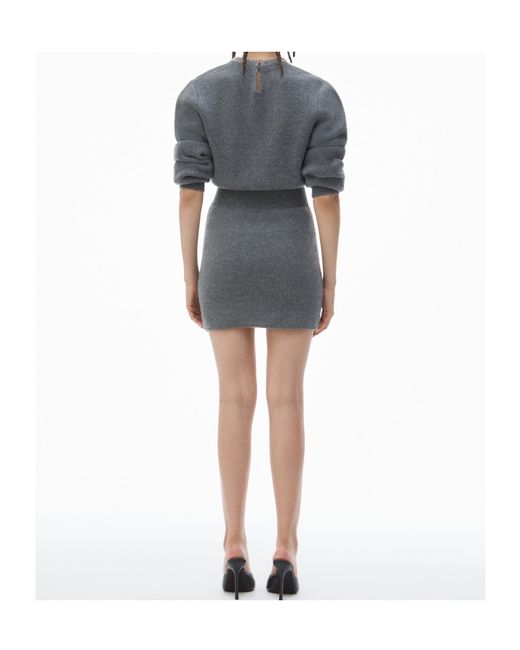 Alexander Wang Gray Long Sleeve Dress