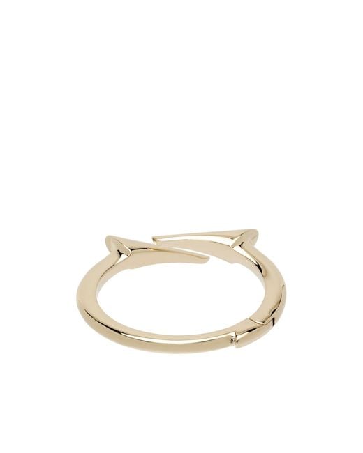 Ferragamo White Gancini Point Bracelet