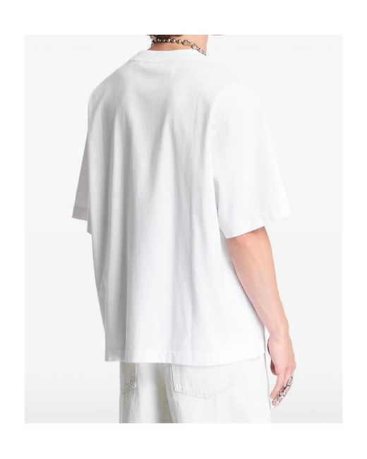 Off-White c/o Virgil Abloh White Cut Here T-Shirt for men