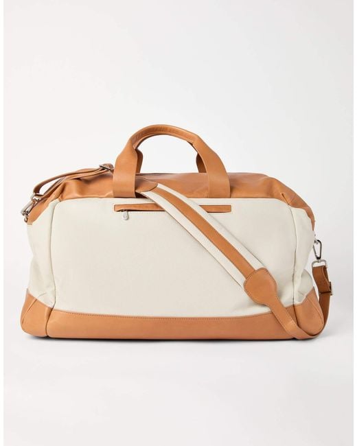 Brunello Cucinelli Natural Leather Holdall for men