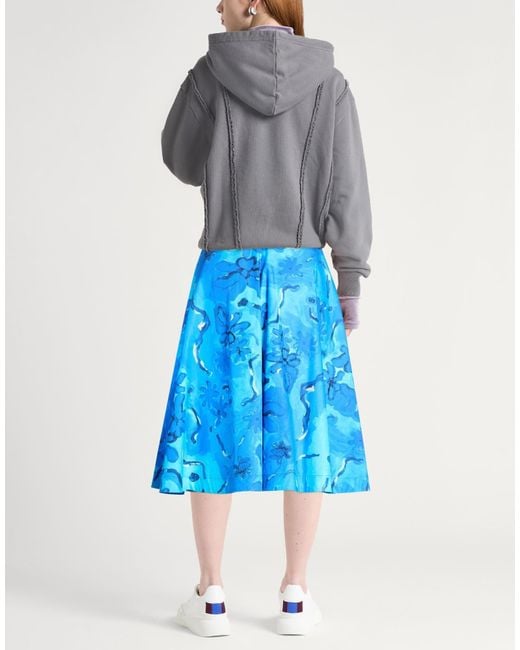 Marni Blue Flared Skirt