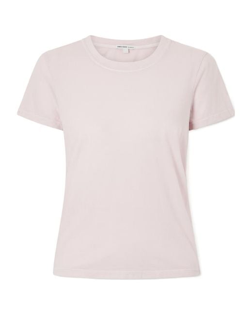 James Perse Pink Vintage Boy Cotton T-Shirt