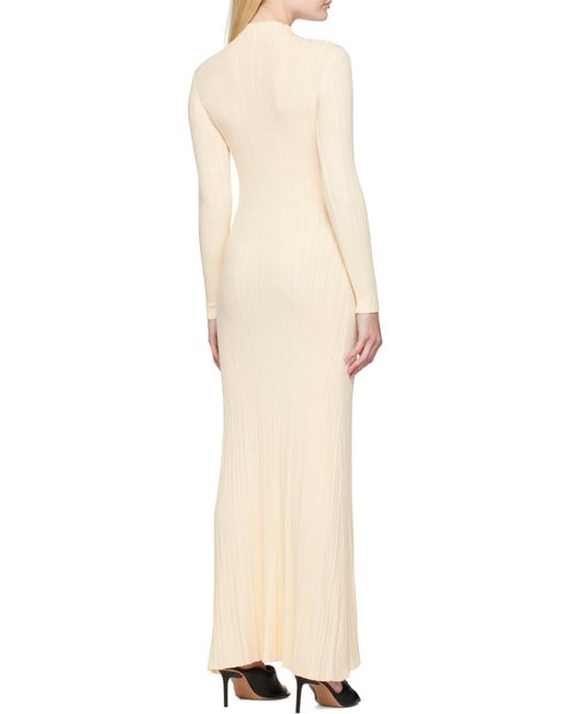 Jacquemus White Lenzuolo Pleated Long Dress