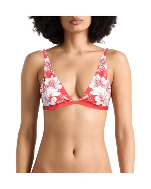 Farm Rio Red Printed Triangle Bikini