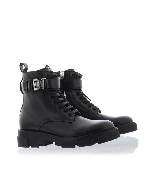 Givenchy Black Round-Headed Boots for men