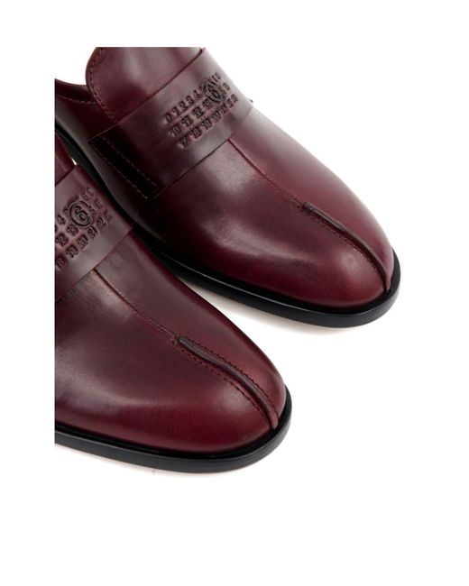 MM6 by Maison Martin Margiela Brown Loafer-Style Mules