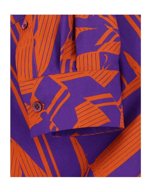 Dries Van Noten Red Printed Shirt
