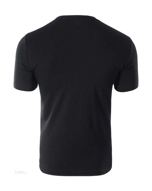 EA7 Black Logo Printed T-Shirt for men