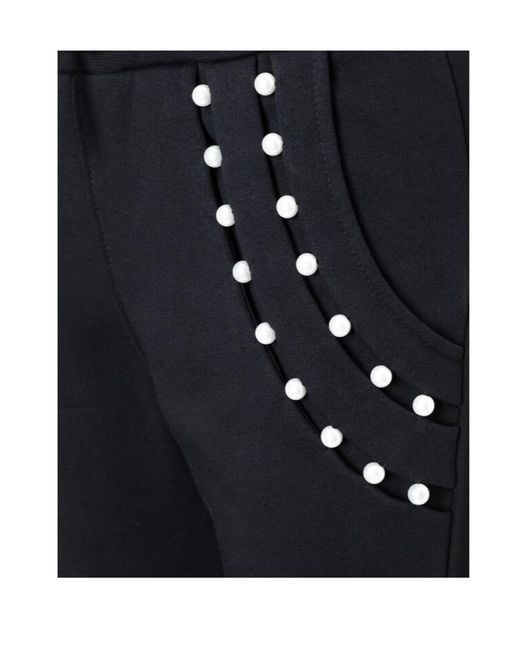 Philipp Plein Black Logo Details Sweatpants