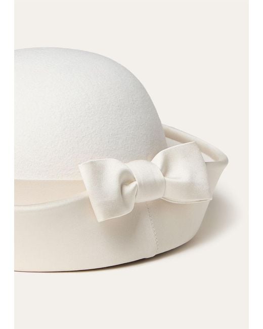 Loro Piana White Louise Hat