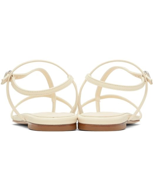 Aeyde White Strappy Sandals