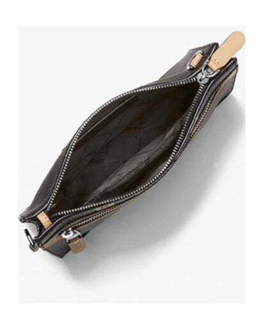Michael Kors Black Hudson Logo-Print Messenger Bag for men