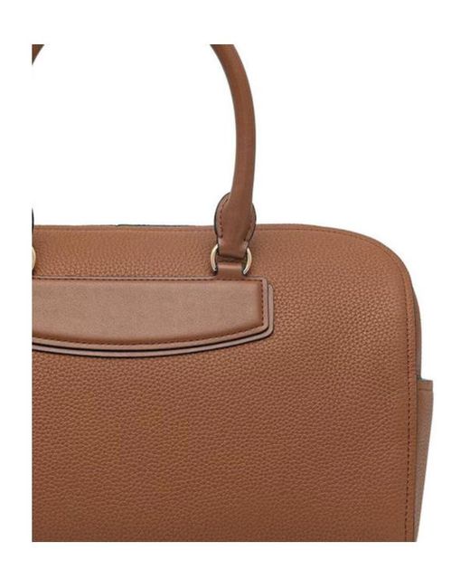 Michael Kors Brown Michael Logo Lettering Duffle Bag