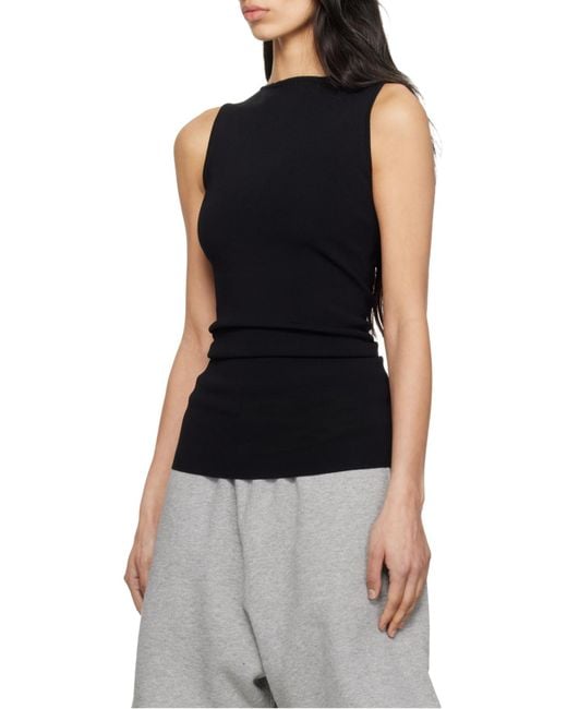 Entire studios Black Crew Neck Vest