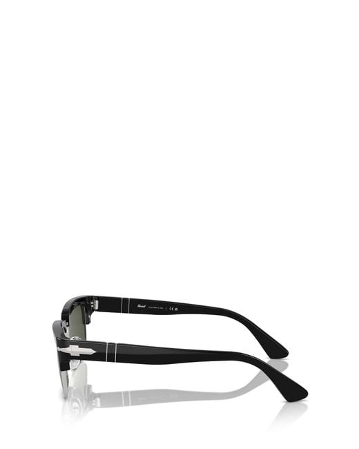 Persol Green Square Semi-Rimless Sunglasses for men