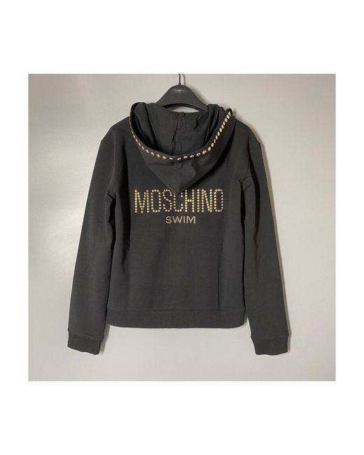 Moschino Black Logo Casual Jacket