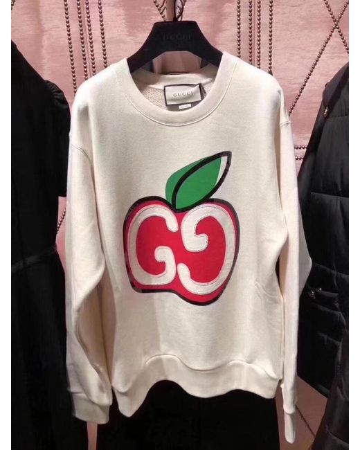 Gucci Pink Gg Apple Sweatshirt