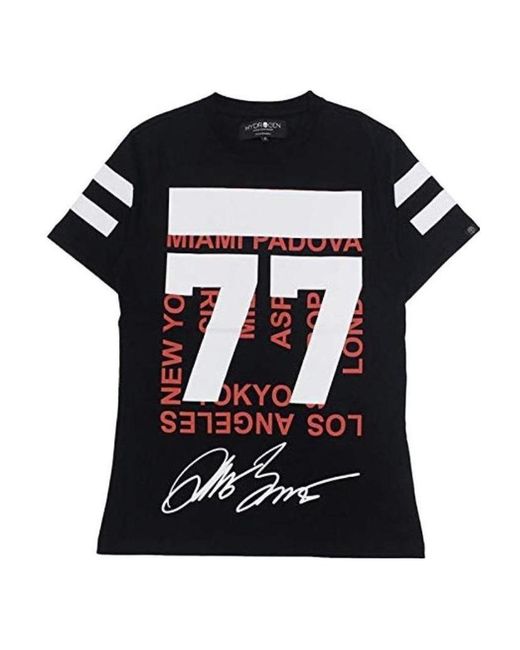 Hydrogen Black Logo T-Shirt for men