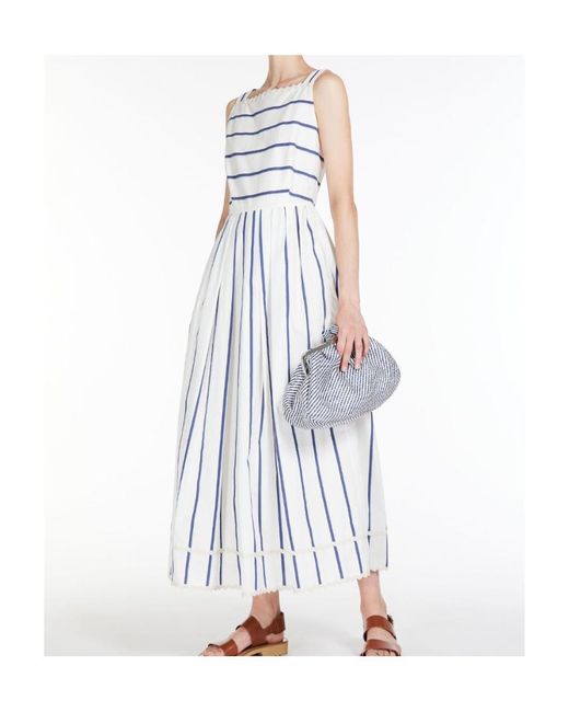 Weekend by Maxmara White Logo Dress