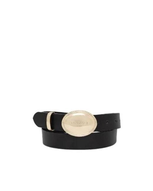 Twinset White Oval-Buckle Belt
