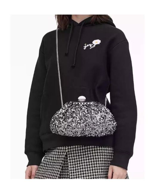 Marc Jacobs Gray The Sequin Glam Small Clutch Bag