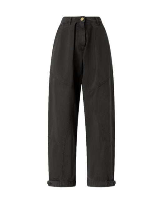 Pinko Black Pancarè Pleated Pants