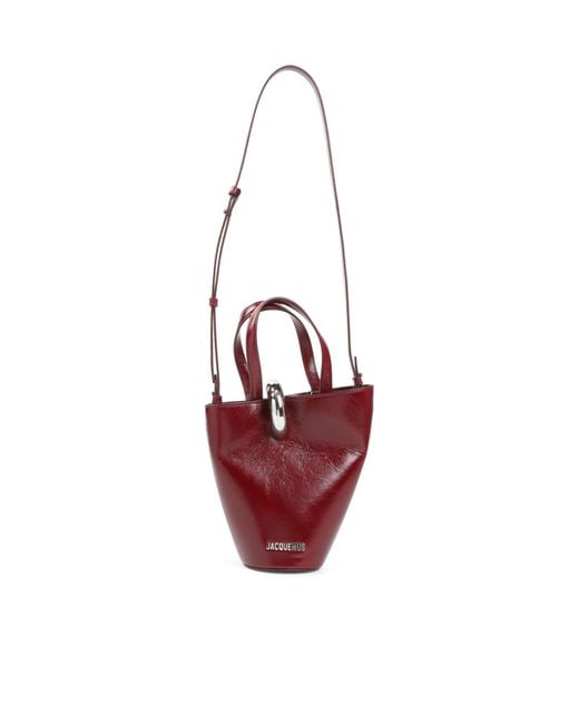 Jacquemus Red Asymmetric Mini Shoulder Bag