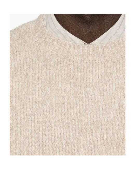 sunflower Gray Crew Neck Long-Sleeved Sweater for men