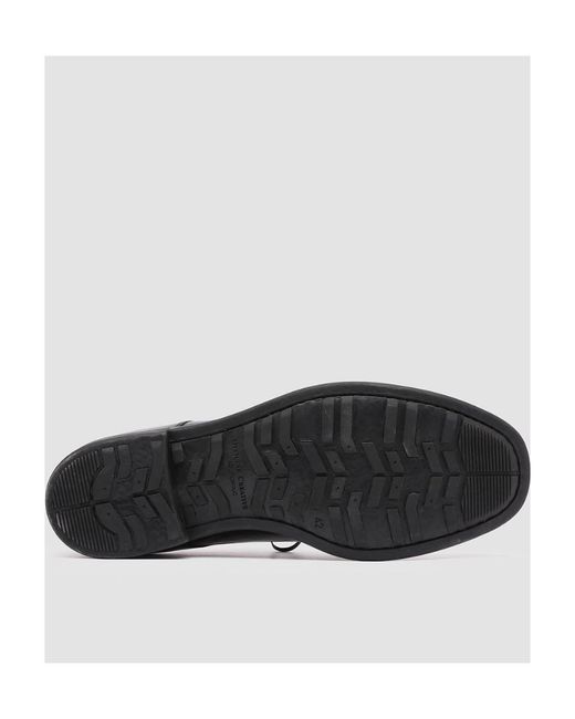Officine Creative Black Leather Derby Shoes for men